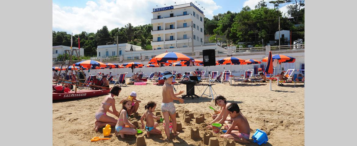 Vista Hotel dalla spiaggia