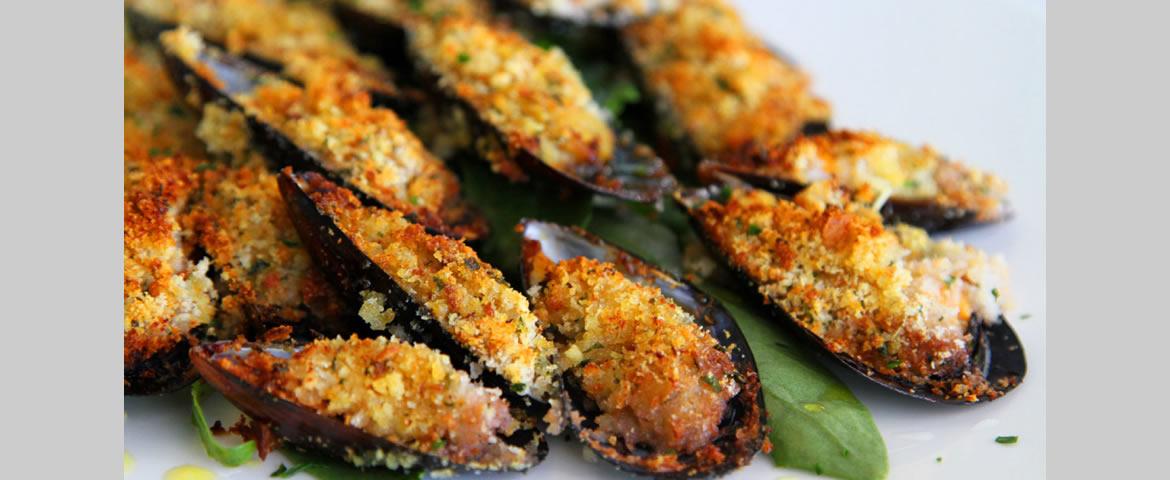 cozze gratinate